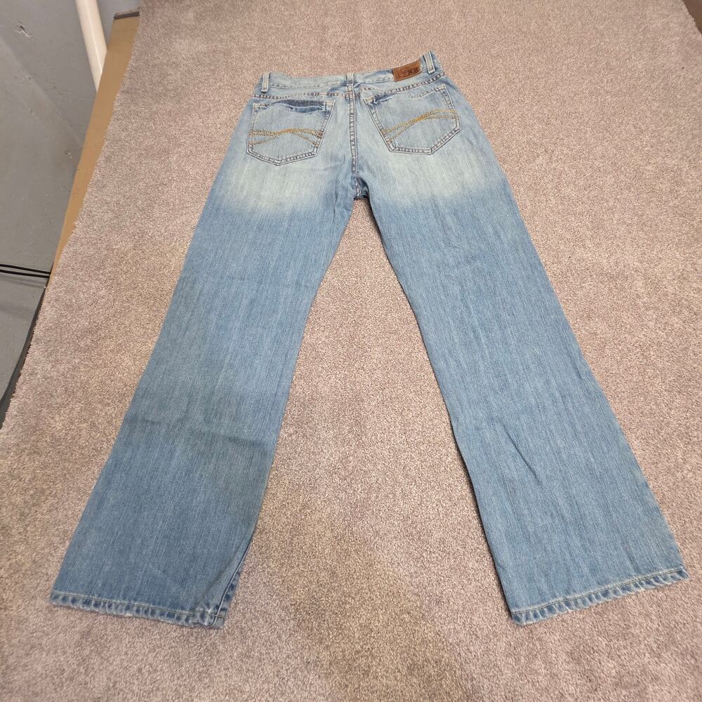 y2k 2000s indie sleaze X2 Denim Boot Cut Light Jeans 32x30 light Wash Distressed